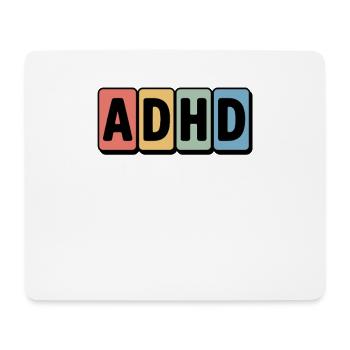 Humorvolles ADHD-T-Shirt mit To-Do-Liste - Mousepad (Querformat) - Weiß - Vorne