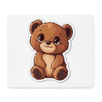 Cute Bear – Gift Idea for Forest & Animal Fans - Mouse Pad (horizontal) - white - Front