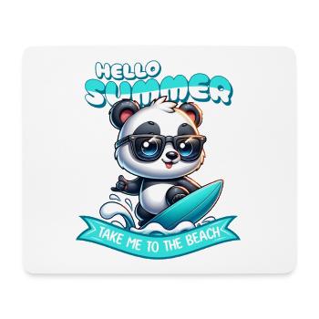 Panda Surfer Summer - Mouse Pad (horizontal) - white - Front