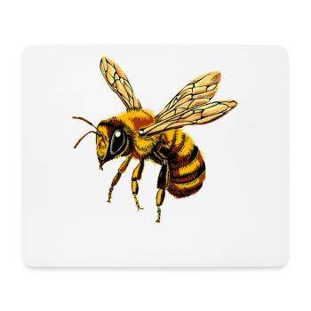 abeilles apiculteur miel apiculteur abeilles abeille mignonne - Tapis de souris (format paysage) - blanc - Devant