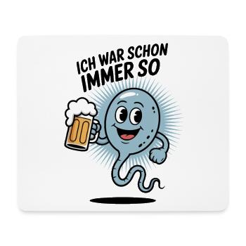 Trinkwitz Motiv für Biertrinker und Partypeople - Mousepad (Querformat) - Weiß - Vorne