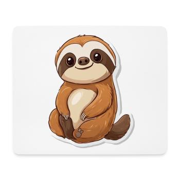 Paresse - Tapis de souris (format paysage) - blanc - Devant