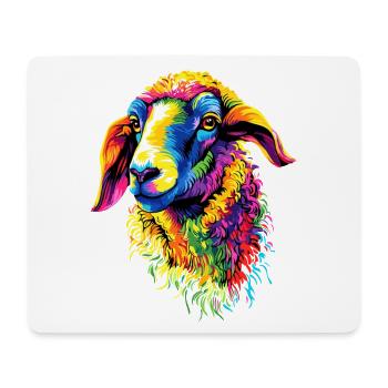 Sheep Lamb Sheep Domestic Sheep Shepherd Sweet Sheep - Mouse Pad (horizontal) - white - Front