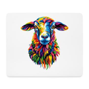 Mouton Agneau Mouton Mouton domestique Berger Mouton doux - Tapis de souris (format paysage) - blanc - Devant