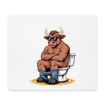 Das ist Bullshit Toilet Edition - Mousepad (Querformat) - Weiß - Vorne