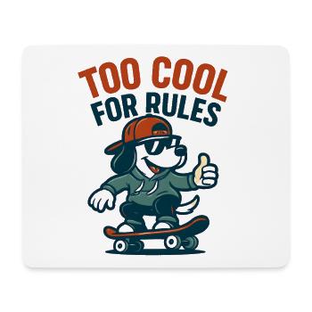 Skater Hund - Mousepad (Querformat) - Weiß - Vorne