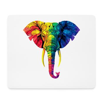 Elefant Rüssel Afrika Safari Wildnis Elefanten - Mousepad (Querformat) - Weiß - Vorne
