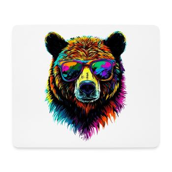 Brown Bear, Grizzly Bear, Bear Brothers, Forest, Wild Bears - Mouse Pad (horizontal) - white - Front
