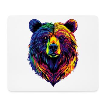 Brown Bear, Grizzly Bear, Bear Brothers, Forest, Wild Bears - Mouse Pad (horizontal) - white - Front