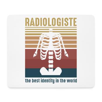 Retro Anatomie Radiologe Skelett - Mousepad (Querformat) - Weiß - Vorne