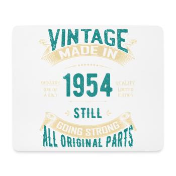 Vintage 1954 Retro Inspired Design - Mouse Pad (horizontal) - white - Front