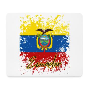 Ecuadorianischer Stolz, Flagge von Ecuador - Mousepad (Querformat) - Weiß - Vorne