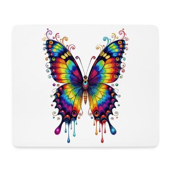 Schmetterling Flügel Bunt Butterfly Schmetterlinge - Mousepad (Querformat) - Weiß - Vorne