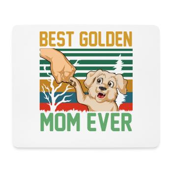 Citation de maman Golden Retriever - Tapis de souris (format paysage) - blanc - Devant