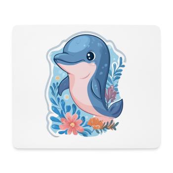Dolphin - Mouse Pad (horizontal) - white - Front