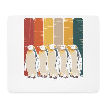 Farbenfrohe Pinguin-Kollektion - Mousepad (Querformat) - Weiß - Vorne