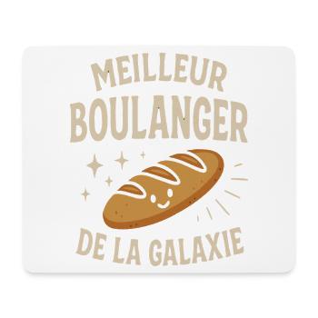 Bester Bäcker Galaxie humorvolles Geschenk - Mousepad (Querformat) - Weiß - Vorne