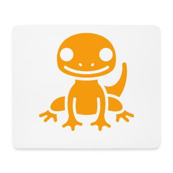 Leguan, Buntes, Abbildung, Salamander - Mousepad (Querformat) - Weiß - Vorne