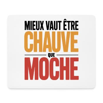 Better Be Bald Bald Humor Funny Gift - Mouse Pad (horizontal) - white - Front