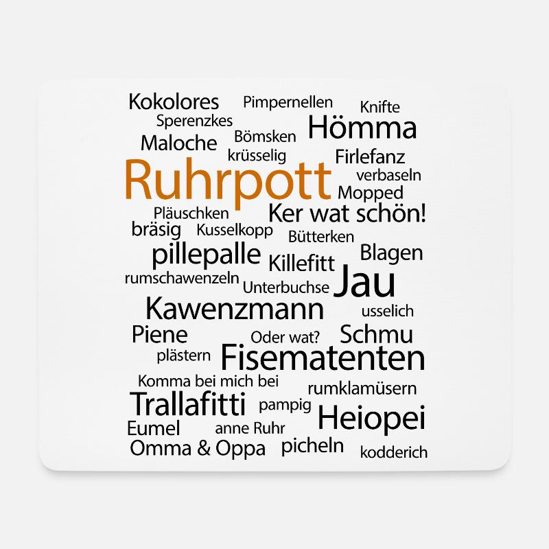 Ruhrpott Sprache Dortmund Bochum Hömma Ruhrdeutsch - Mousepad (Querformat) - Weiß