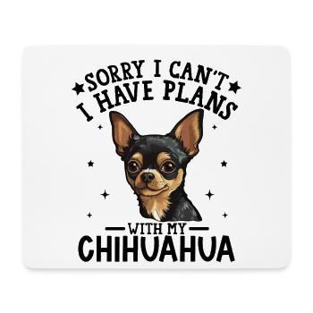 Charmantes Chihuahua-Porträt-Design - Mousepad (Querformat) - Weiß - Vorne