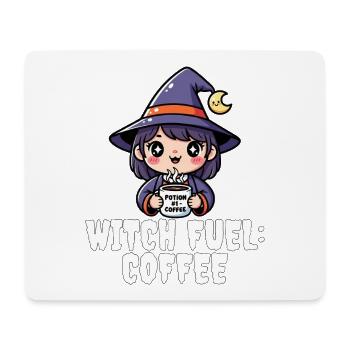 WITCH FUEL KAFFEE - HEXE HALLOWEEN - Mousepad (Querformat) - Weiß - Vorne