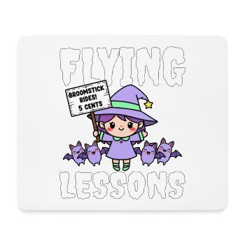 FLUGSTUNDEN - HEXE HALLOWEEN - Mousepad (Querformat) - Weiß - Vorne