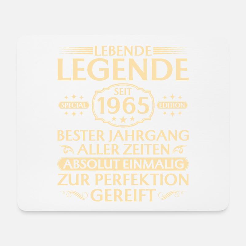 60. Geburtstag - Lebende Legende seit 1965 - Mousepad (Querformat) - Weiß