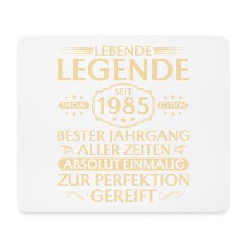 40th Birthday - Living Legend since 1985 - Mouse Pad (horizontal) - white - Front