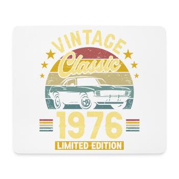 1976 Voiture 50 Ans Anniversaire Homme - Tapis de souris (format paysage) - blanc - Devant