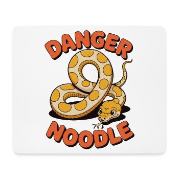 Danger Noodle – Lustiges Schlangen Design - Mousepad (Querformat) - Weiß - Vorne