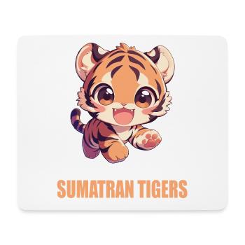 Sumatra-Tiger - Mousepad (Querformat) - Weiß - Vorne