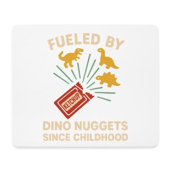 Dino Nuggets Nostalgie Lustiger Snack Dinosaurier - Mousepad (Querformat) - Weiß - Vorne