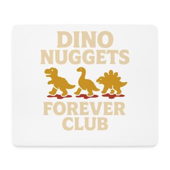 Dino Nuggets Nostalgia Funny Snack Dinosaur - Mouse Pad (horizontal) - white - Front