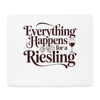 Vin Buveur De Vin Tout Arrive Pour Un Riesling - Tapis de souris (format paysage) - blanc - Devant