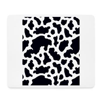 Motif de vache - Tapis de souris (format paysage) - blanc - Devant