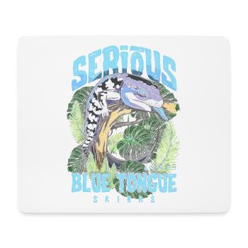 Ernsthaft über Blauzungenskinke Reptilienhalter - Mousepad (Querformat) - Weiß - Vorne