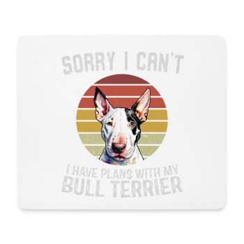 Bull Terrier Humorous Quote Design - Mouse Pad (horizontal) - white - Front