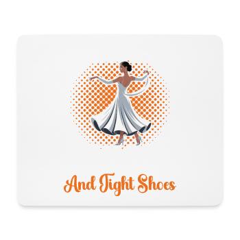 Tango Dance Shoes Ballroom Dance School - Mouse Pad (horizontal) - white - Front