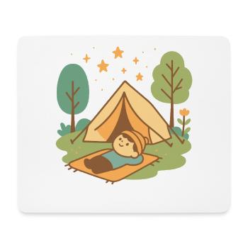 Fun adventure camping under the stars - Mouse Pad (horizontal) - white - Front