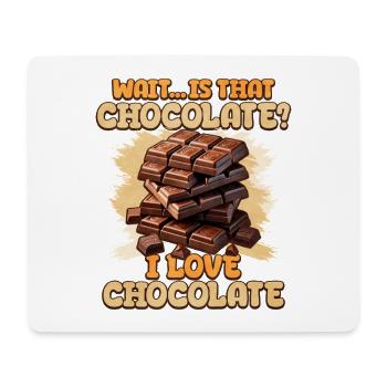 Chocolate Madness Saying Design - Tapis de souris (format paysage) - blanc - Devant