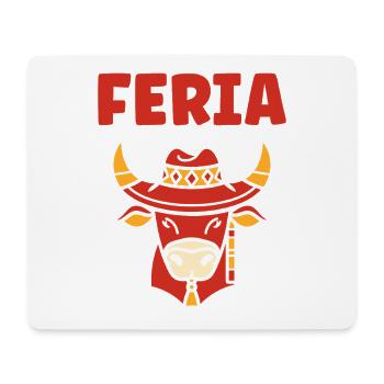Kuh-Feria mit traditionellem Feria-Hut - Mousepad (Querformat) - Weiß - Vorne