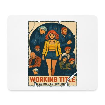 Dark crime drama with a strong heroine - Mouse Pad (horizontal) - white - Front