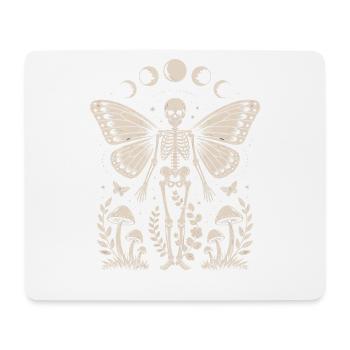 Gothic Skelett Fee mit Mondphasen - Mousepad (Querformat) - Weiß - Vorne