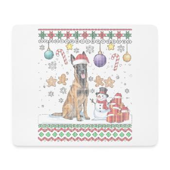 Santa Ugly Christmas Süße Katzen - Mousepad (Querformat) - Weiß - Vorne