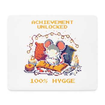 Achievement unlocked: 100% Hygge - Mouse Pad (horizontal) - white - Front