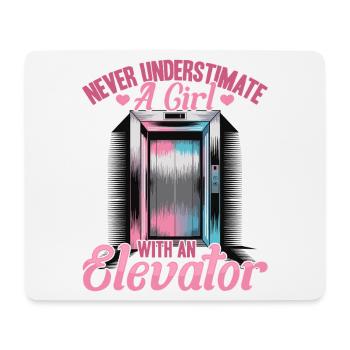 Elevator toddler & kids - Mouse Pad (horizontal) - white - Front