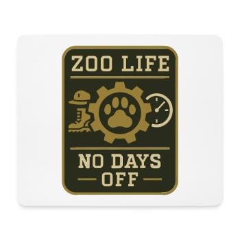 Zookeeper Animal Care Worker Zoo Angestellter - Mousepad (Querformat) - Weiß - Vorne