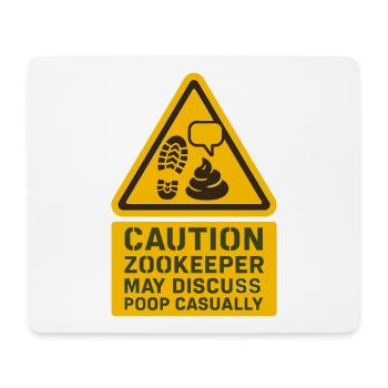 Zookeeper Animal Care Worker Zoo Angestellter - Mousepad (Querformat) - Weiß - Vorne
