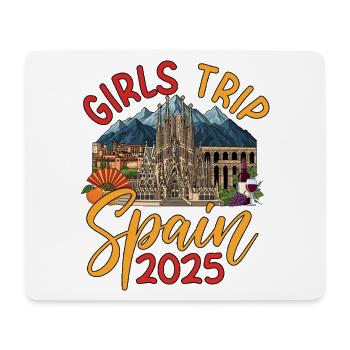 Spain Girls Trip 2025 - Mouse Pad (horizontal) - white - Front